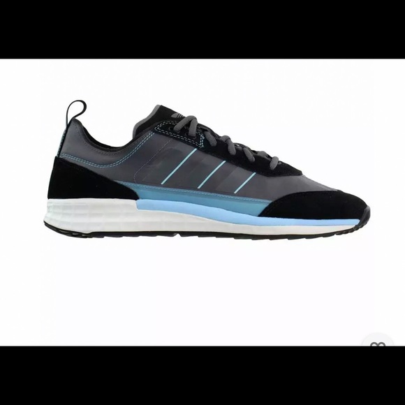 Adidas NWT/WOB Mens Size 12 Sl 7200 LaceUp Sneakers Shoes Casual Black Gray teal - Picture 2 of 8